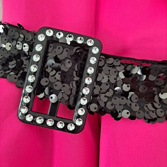 Weissman Dance Pink/Black Girls Size M Child Zip Back party competition Tea Time - Picture 3 of 16